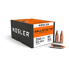 Nosler Ballistic Tip Varmint .22 60gr 250/Box