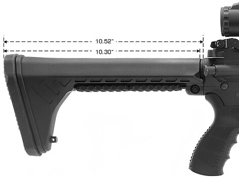 Leapers UTG Pro AR15 OPS Ready S5 Fixed Svart - bild 5 av 7