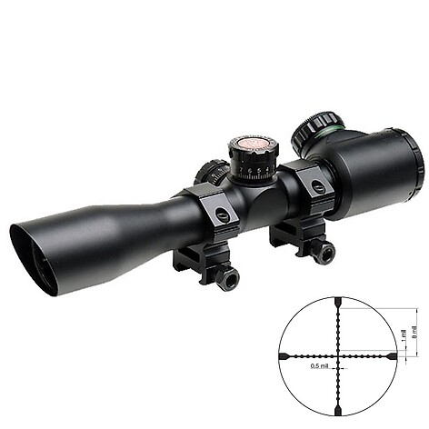 TRUGLO Tru-Brite 4x32 Belyst Mil-Dot Kikarsikte
