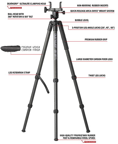 Bog-Pod Death Grip Infinite Tripod Kolfiber - bild 9 av 9