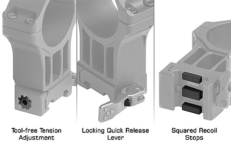 Leapers UTG Accu-Sync QR Picatinny 30mm H: 15mm Medium - bild 2 av 3