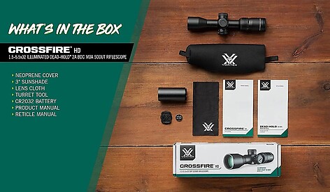 Vortex Crossfire HD 1.5-5.5x32 Scout Belyst Dead-Hold 2A BDC - bild 7 av 7
