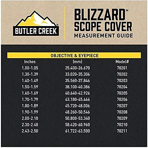 Butler Creek Linsskydd Blizzard Storlek 7 (45.7-48.0mm) - bild 3 av 5