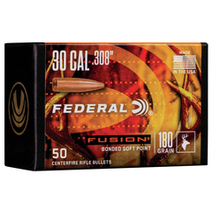 Federal Fusion Bullets 30 Cal (.308) 180gr 50/Box
