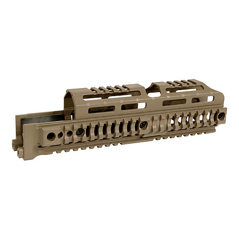 Midwest AK Alpha Quad Rail 10 tum Handguard FDE