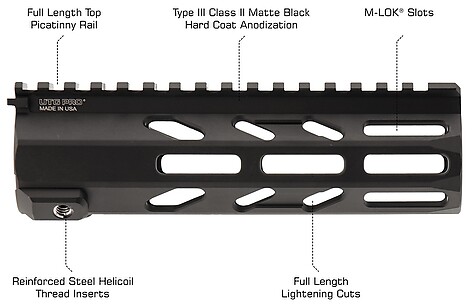 Leapers UTG Pro Arwen Free Float M-LOK 178mm Handguard - bild 9 av 10