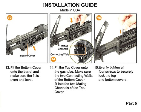 Leapers UTG Pro AK Quad Rail Yugo M70 Handguard - bild 2 av 7