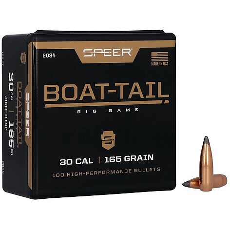 Speer Boat-Tail Rifle Bullet .308 Caliber 165gr 100/Box - bild 2 av 2