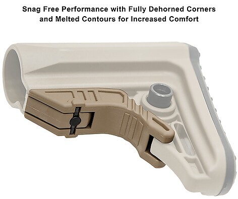 Leapers UTG Pro AR15 OPS Ready S4 Mil-Spec Stock Only FDE - bild 2 av 8