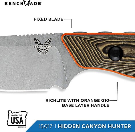 Benchmade 15017-1 Hidden Canyon Hunter Richlite Kniv - bild 6 av 6
