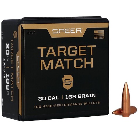 Speer Target Match Rifle Bullet .308 Caliber 168gr 100/Box - bild 2 av 2