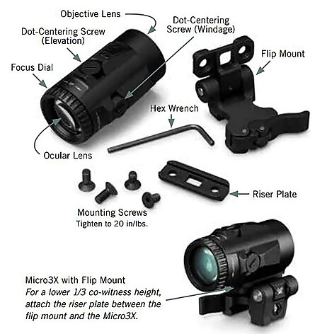 Vortex Micro3x Magnifier - bild 4 av 7