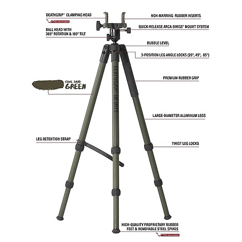 Bog-Pod Death Grip Infinite Tripod Aluminium - bild 8 av 8