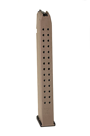 ProMag Glock Model 17/19/26 9mm 32rd Polymer Magasin FDE - bild 2 av 2