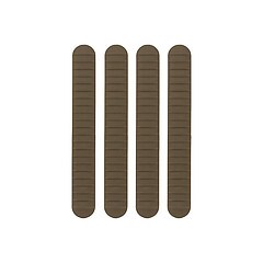 B5 Systems M-LOK Rail Cover 4-pack Brun