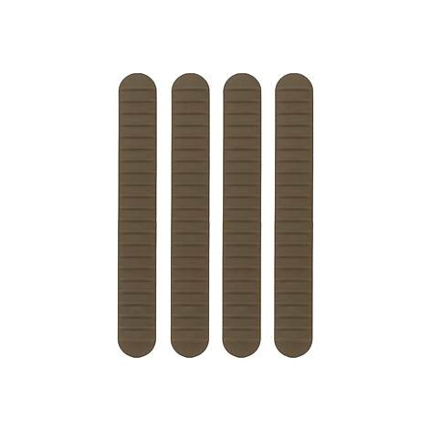 B5 Systems M-LOK Rail Cover 4-pack Brun