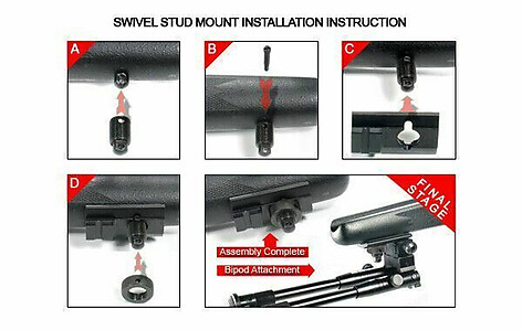Leapers UTG Shooter's SWAT Bipod 157-170mm - bild 5 av 6
