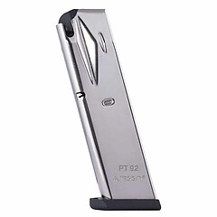 Mec-Gar Taurus PT 92/99 9mm 10 Skott Magasin Silver