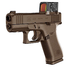 Glock 43X A-CUT COA FS 9x19 Combo Coyote Pistol
