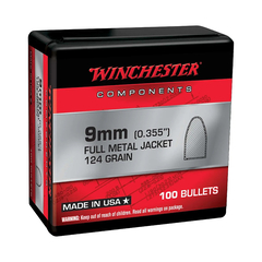 Winchester Full Metal Jacket 9mm 124gr 100/Box