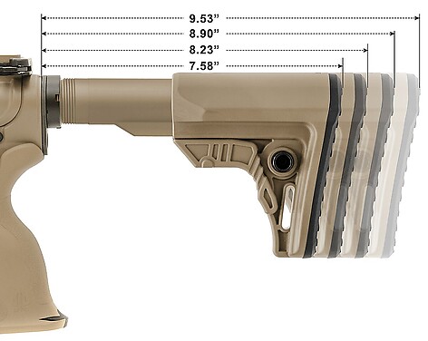 Leapers UTG Pro AR15 OPS Ready S4 Mil-Spec Stock Only FDE - bild 5 av 8