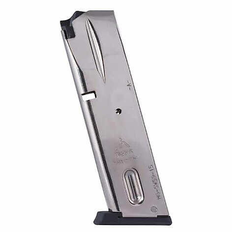 Mec-Gar S&W 5900 Series 9mm 15 Skott Magasin Nickel